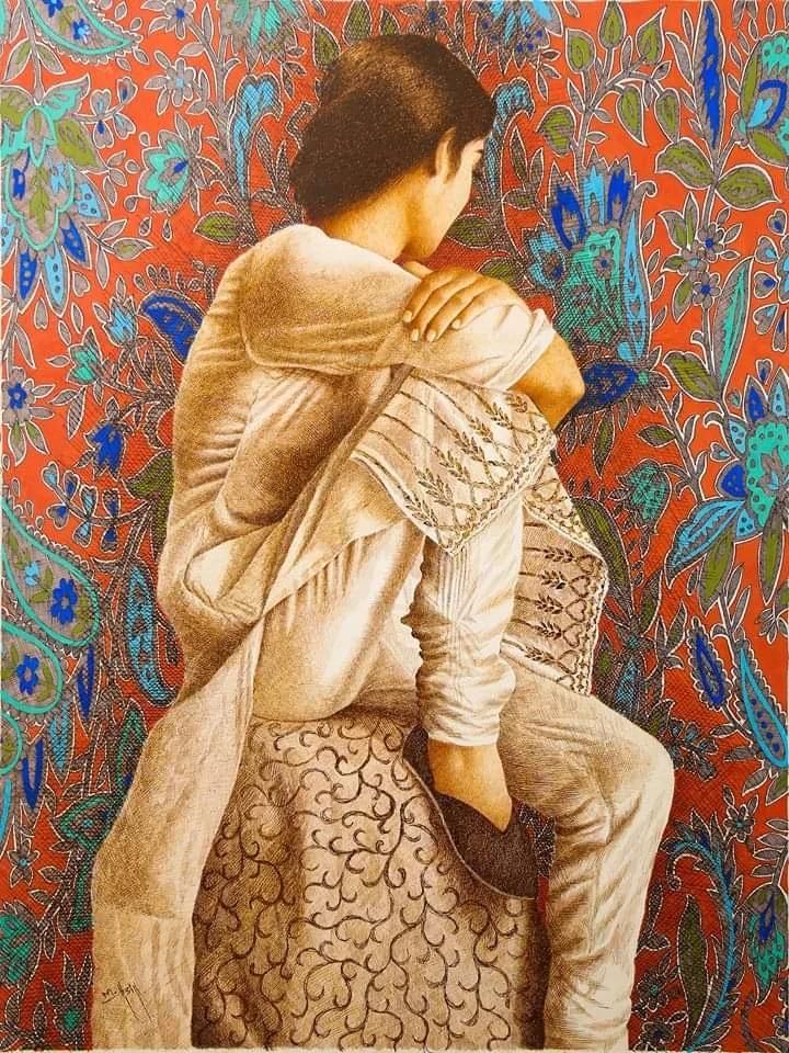 Regular pen and ink artwork by Asif Ghayaz